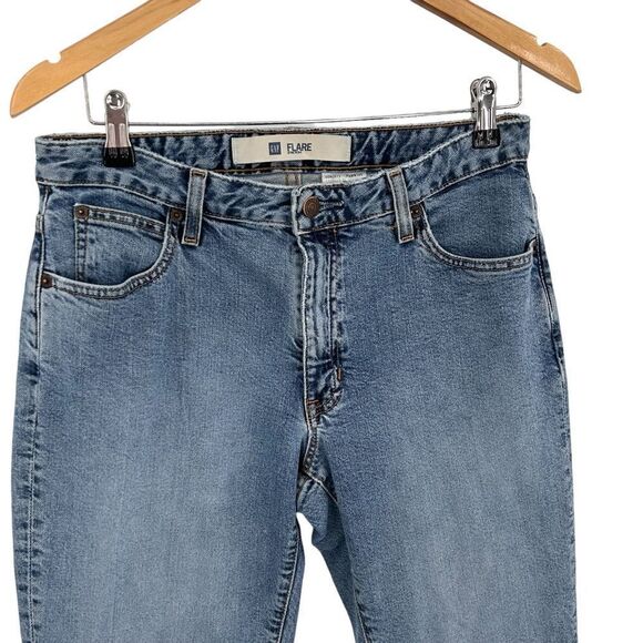 Gap y2k stretch flare light wash jeans size 8 - Picture 2 of 5